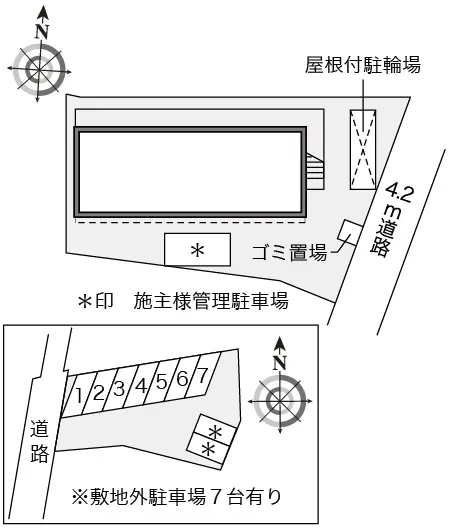 ★手数料０円★伊勢原市高森１丁目　月極駐車場（LP）